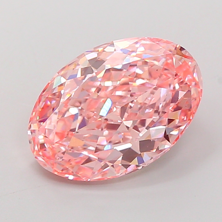 4.6ct Oval Fancy Vivid Pink VS2 IGI
