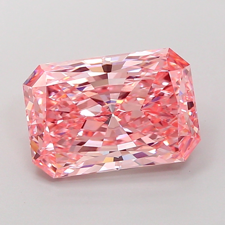 4.0ct Radiant Fancy Vivid Pink VVS2 IGI