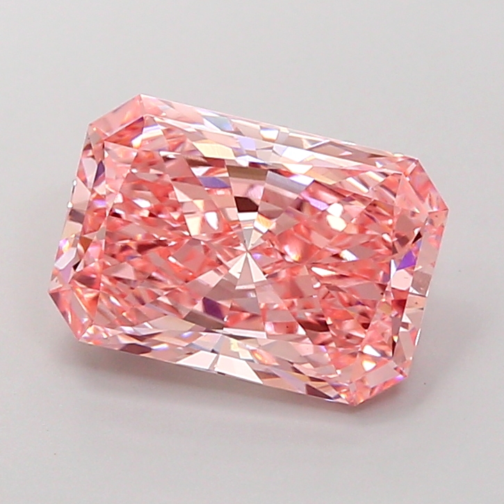 4.0ct Radiant Fancy Vivid Pink VS2 IGI