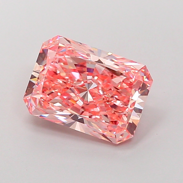 3.0ct Radiant Fancy Vivid Pink VS1 IGI