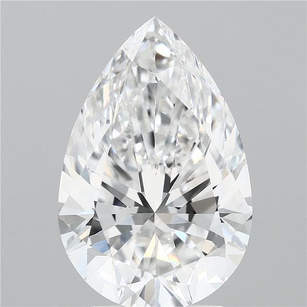 3.06 Carat Pear Cut E VVS1 Diamond - view 1