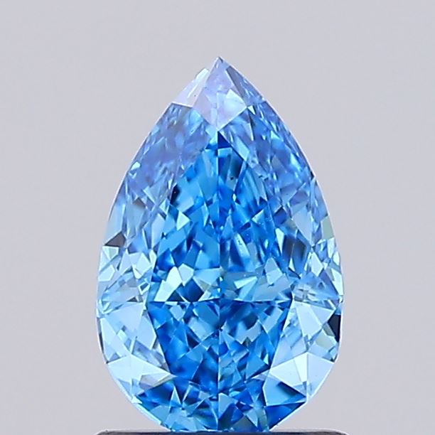 1.1ct Pear Fancy Vivid Blue VS1 IGI