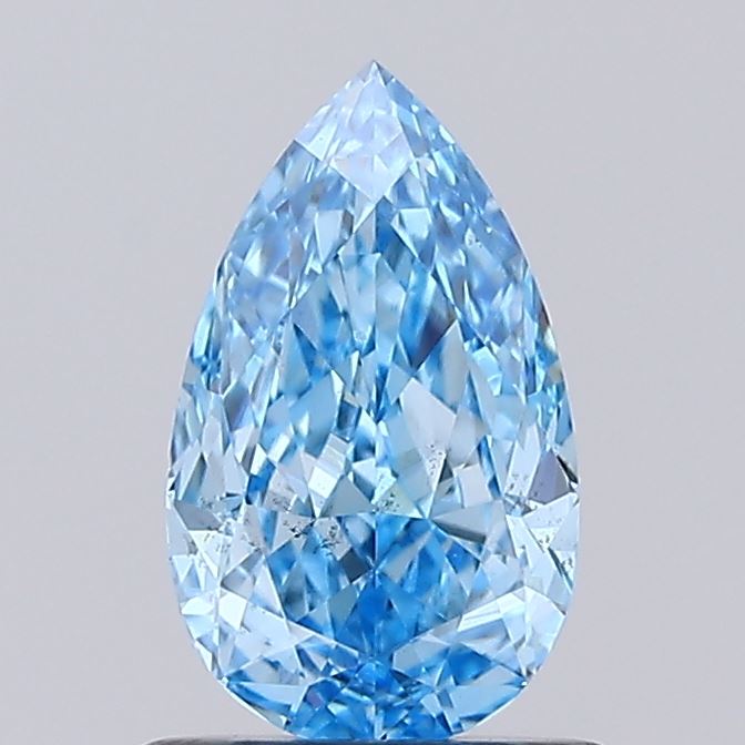 1.0ct Pear Fancy Vivid Blue VS2 IGI