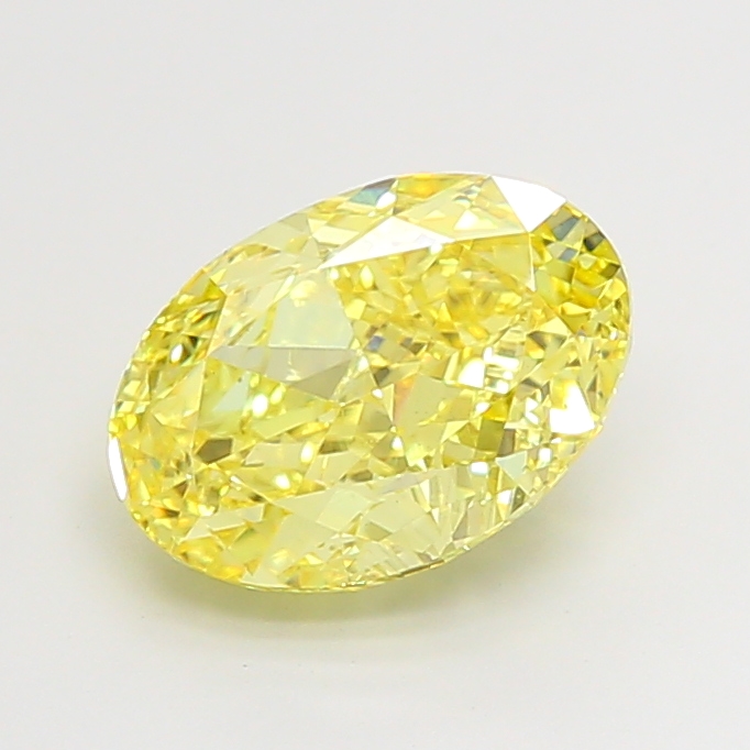 Oval 4.01ct Fancy Intense Yellow VS1