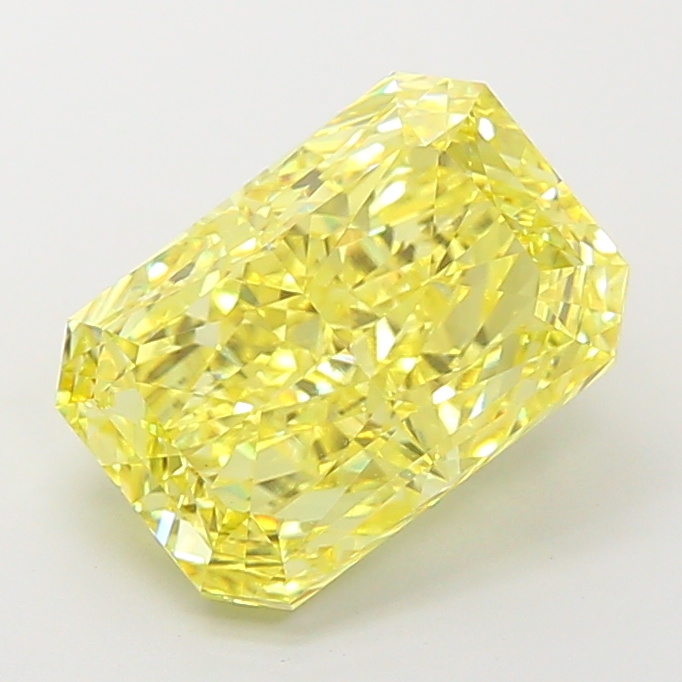 5.5ct Radiant Fancy Intense Yellow VS1 IGI