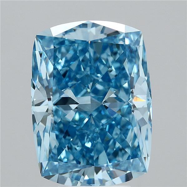 Cushion 7.31ct Fancy Vivid Blue VVS2