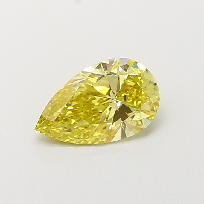 1ct Pear Fancy Intense Yellow VS1 IGI