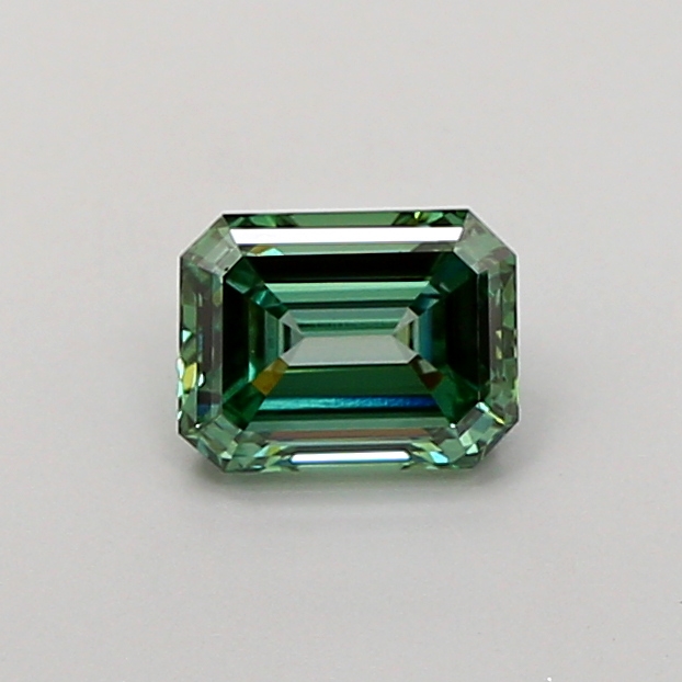 0.95ct Emerald Fancy Vivid Green VS1 IGI
