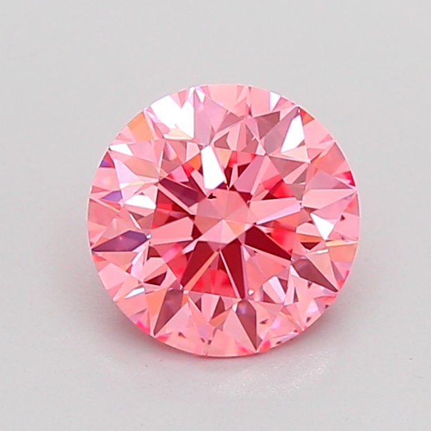1.5ct Round Fancy Vivid Pink VS2 IGI
