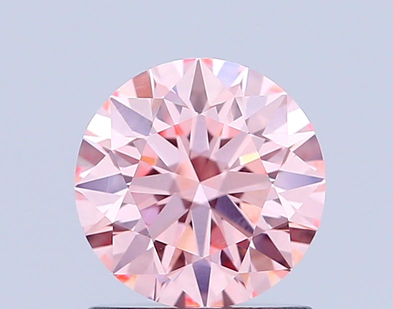 1.1ct Round Fancy Intense Pink VVS2 IGI