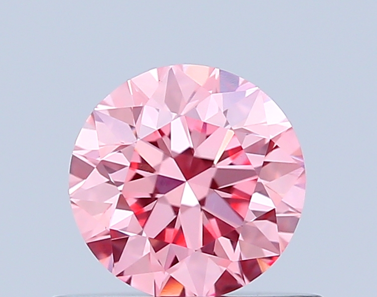 0.5ct Round Fancy Vivid Pink VS1 IGI