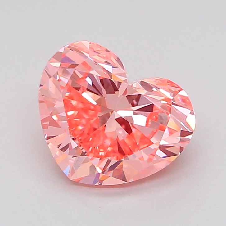 1.9ct Heart Fancy Vivid Pink VS1 IGI