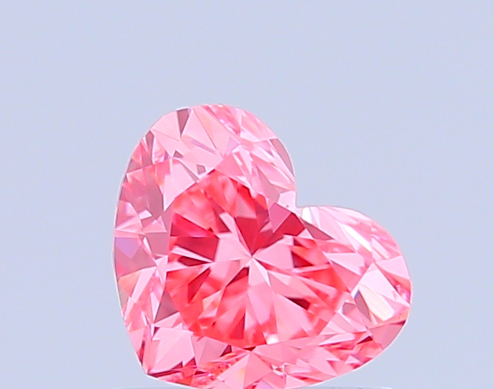 0.9ct Heart Fancy Vivid Pink VVS2 IGI