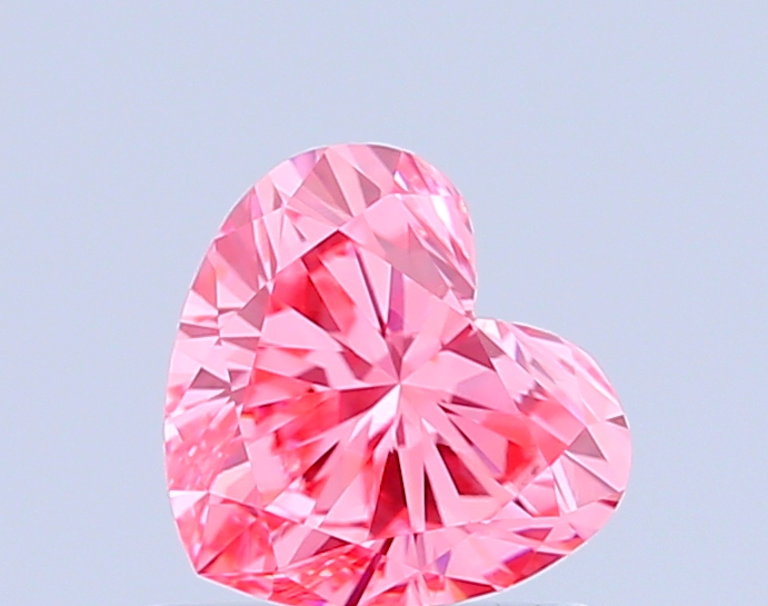 0.8ct Heart Fancy Vivid Pink VVS2 IGI