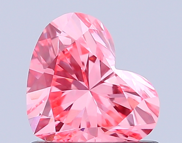 0.8ct Heart Fancy Vivid Pink VS1 IGI