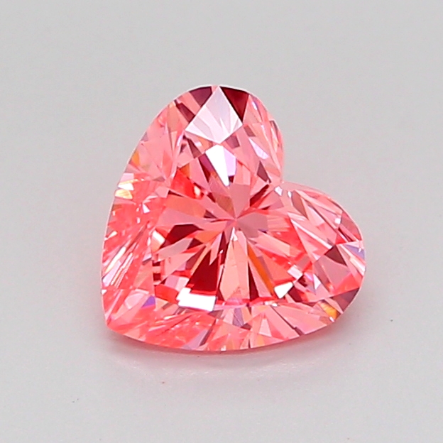 0.8ct Heart Fancy Vivid Pink VS1 IGI