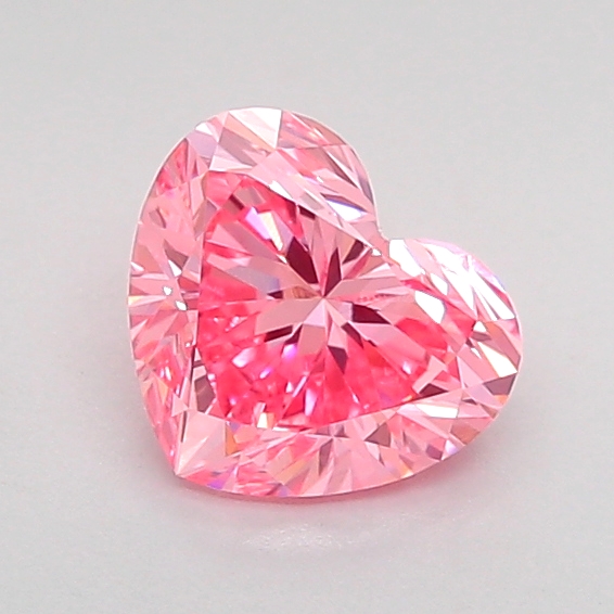 0.8ct Heart Fancy Vivid Pink VVS2 IGI