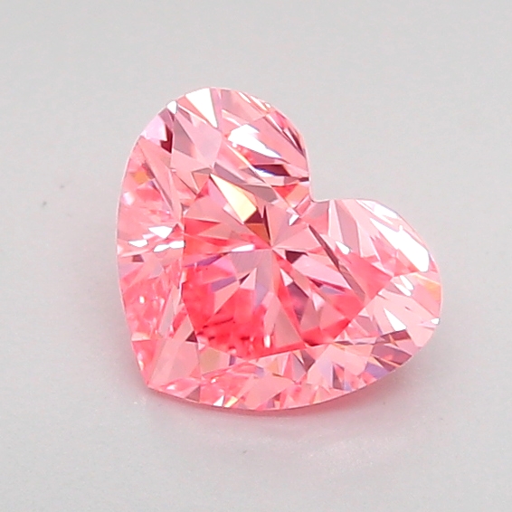0.8ct Heart Fancy Vivid Pink VVS2 IGI