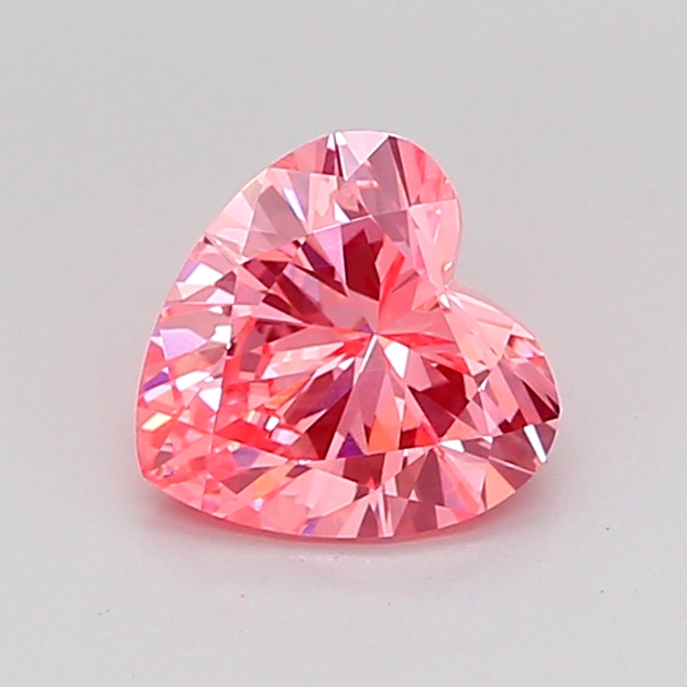 0.8ct Heart Fancy Vivid Pink VVS2 IGI