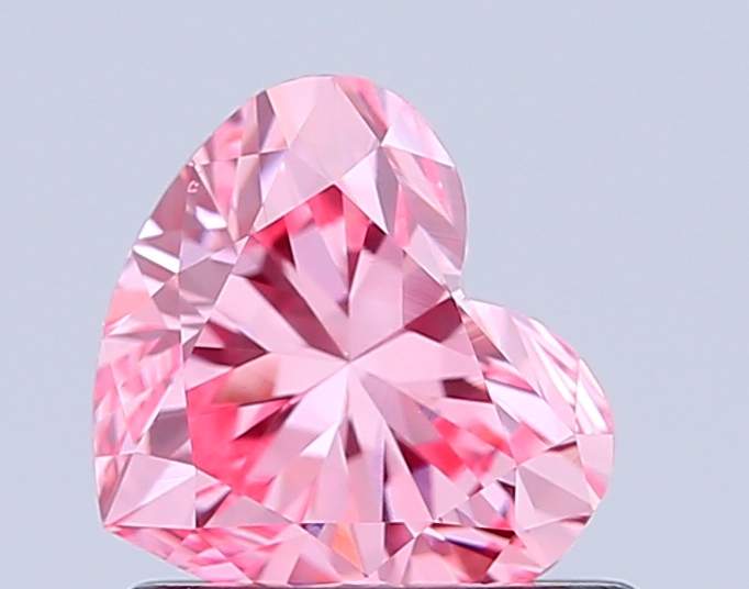 0.8ct Heart Fancy Vivid Pink VS1 IGI