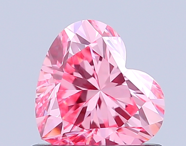 0.8ct Heart Fancy Vivid Pink VS1 IGI