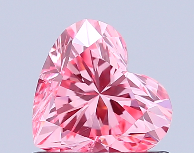 0.8ct Heart Fancy Vivid Pink VS1 IGI