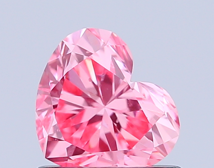 0.8ct Heart Fancy Vivid Pink VS1 IGI