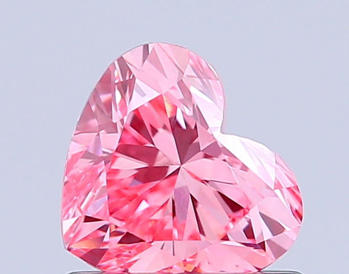 0.8ct Heart Fancy Vivid Pink VS1 IGI