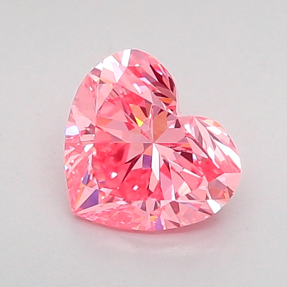 0.8ct Heart Fancy Vivid Pink VS1 IGI