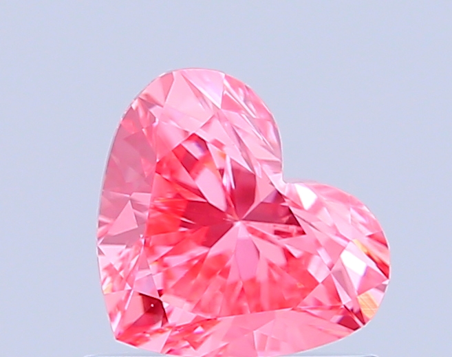 0.7ct Heart Fancy Vivid Pink VS1 IGI