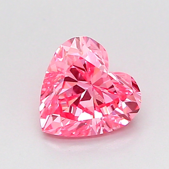 0.7ct Heart Fancy Vivid Pink VS1 IGI