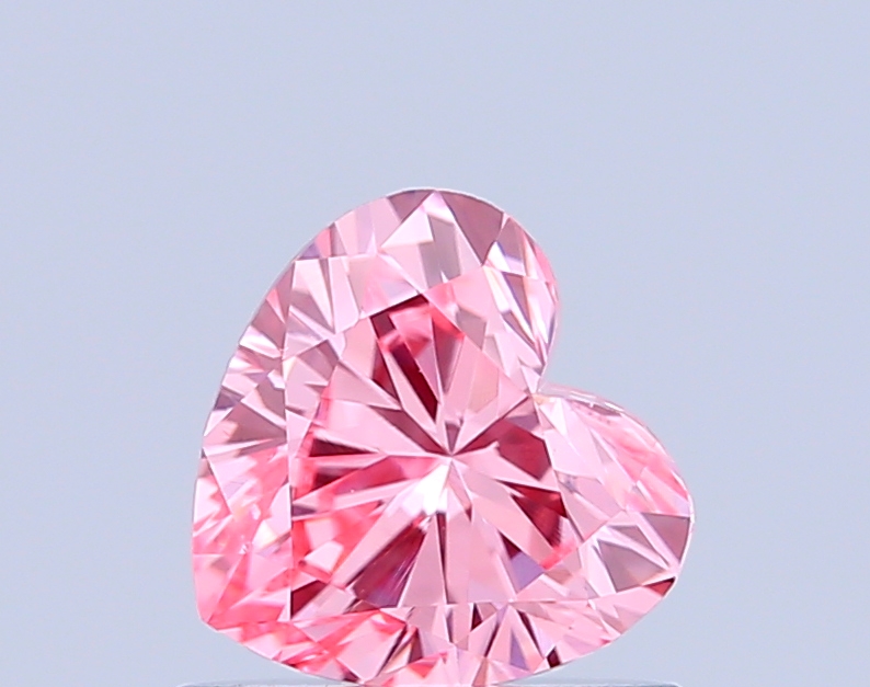 0.7ct Heart Fancy Vivid Pink VS1 IGI