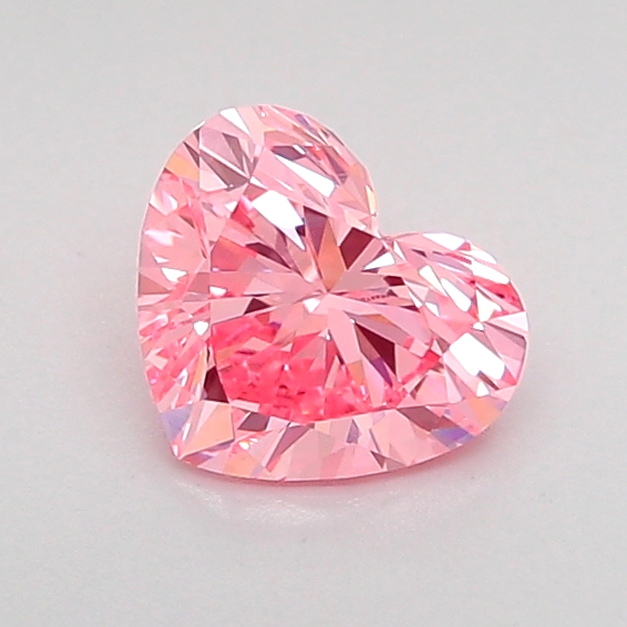 0.7ct Heart Fancy Vivid Pink VS1 IGI