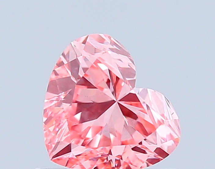0.7ct Heart Fancy Vivid Pink VS1 IGI