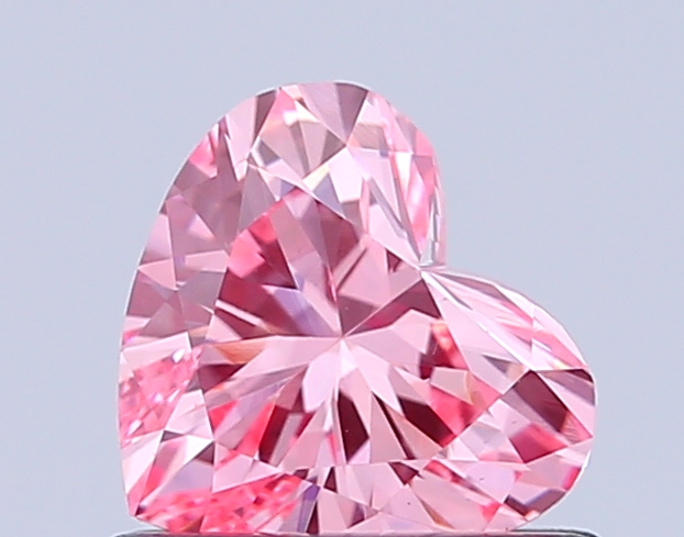 0.7ct Heart Fancy Vivid Pink VS2 IGI