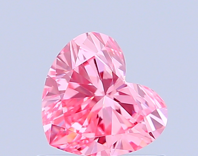 0.6ct Heart Fancy Vivid Pink VVS2 IGI