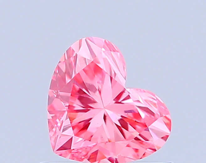 0.6ct Heart Fancy Vivid Pink VS1 IGI