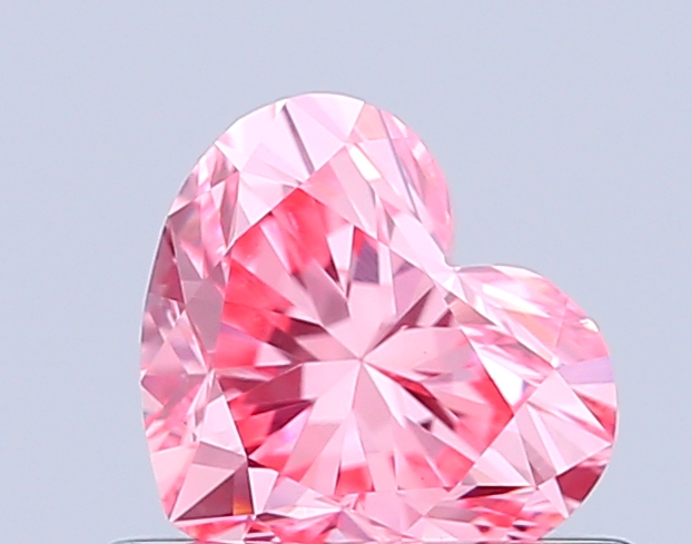 0.6ct Heart Fancy Vivid Pink VVS2 IGI