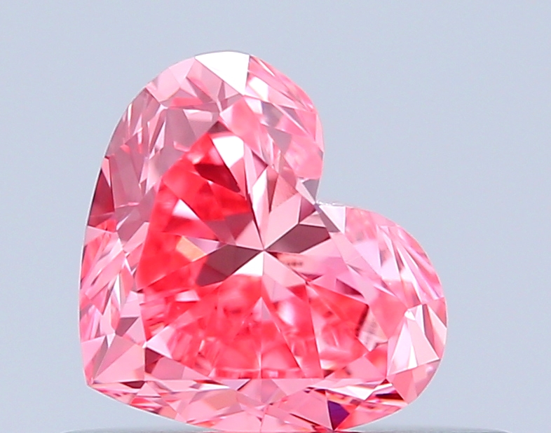 0.4ct Heart Fancy Vivid Pink IF IGI