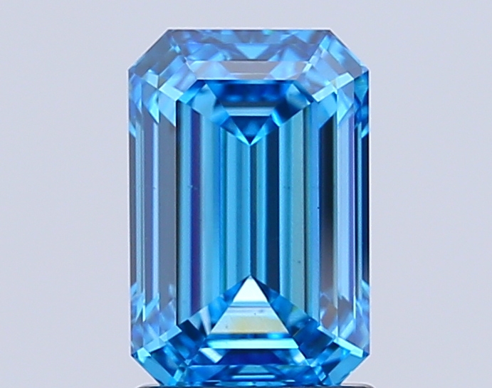 2.0ct Emerald Fancy Vivid Blue VS2 IGI