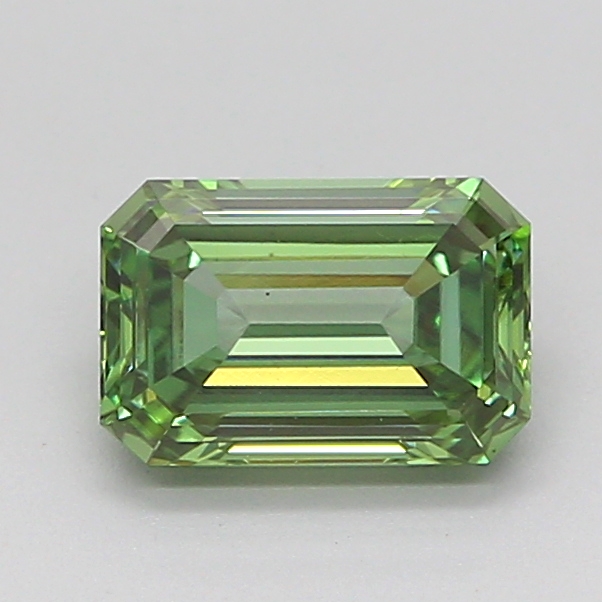 1.0ct Emerald Fancy Vivid Green VS1 IGI