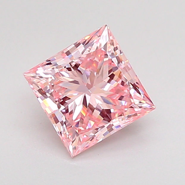 1.1ct Princess Fancy Intense Pink VS1 IGI