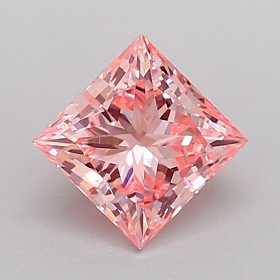 1.1ct Princess Fancy Intense Pink VVS2 IGI
