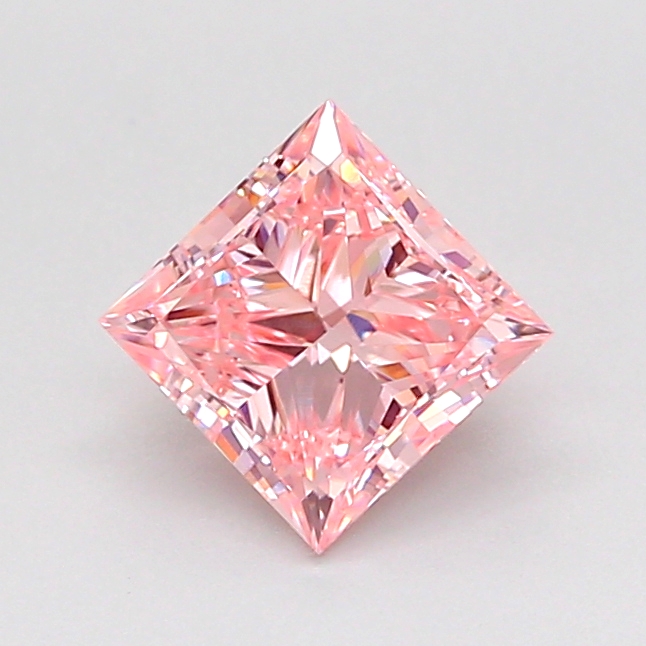 1.0ct Princess Fancy Intense Pink VS1 IGI