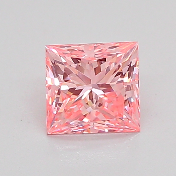 0.8ct Princess Fancy Intense Pink VVS2 IGI