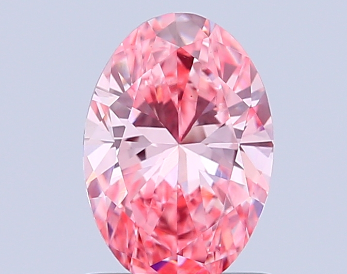 1.1ct Oval Fancy Vivid Pink VS1 IGI