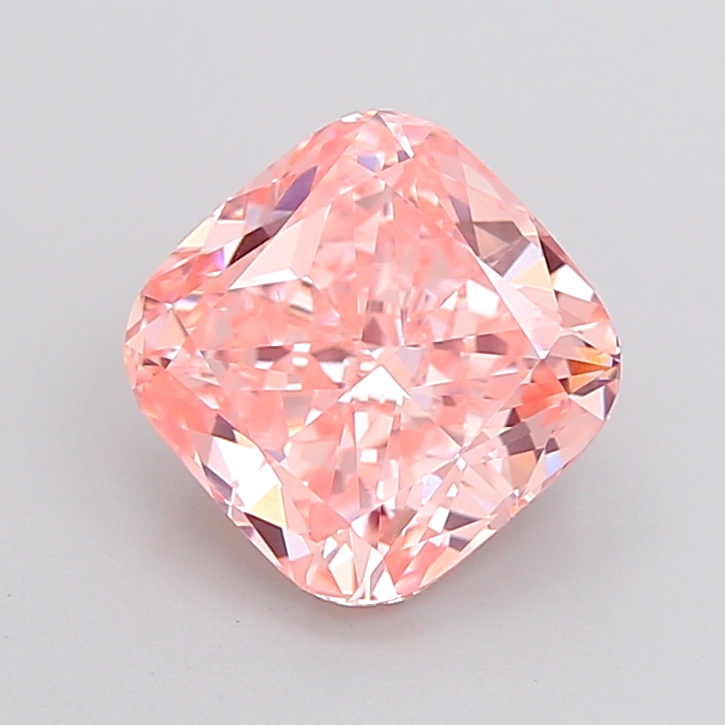 2.1ct Cushion Brilliant Fancy Vivid Pink VS1 IGI