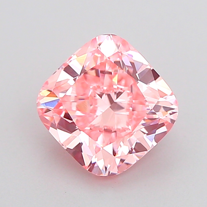 1.6ct Cushion Brilliant Fancy Vivid Pink VVS2 IGI