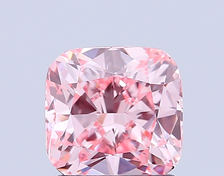1.5ct Cushion Brilliant Fancy Intense Pink VS1 IGI