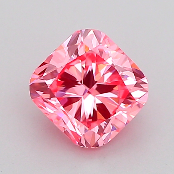 1.1ct Cushion Brilliant Fancy Vivid Pink VVS2 IGI
